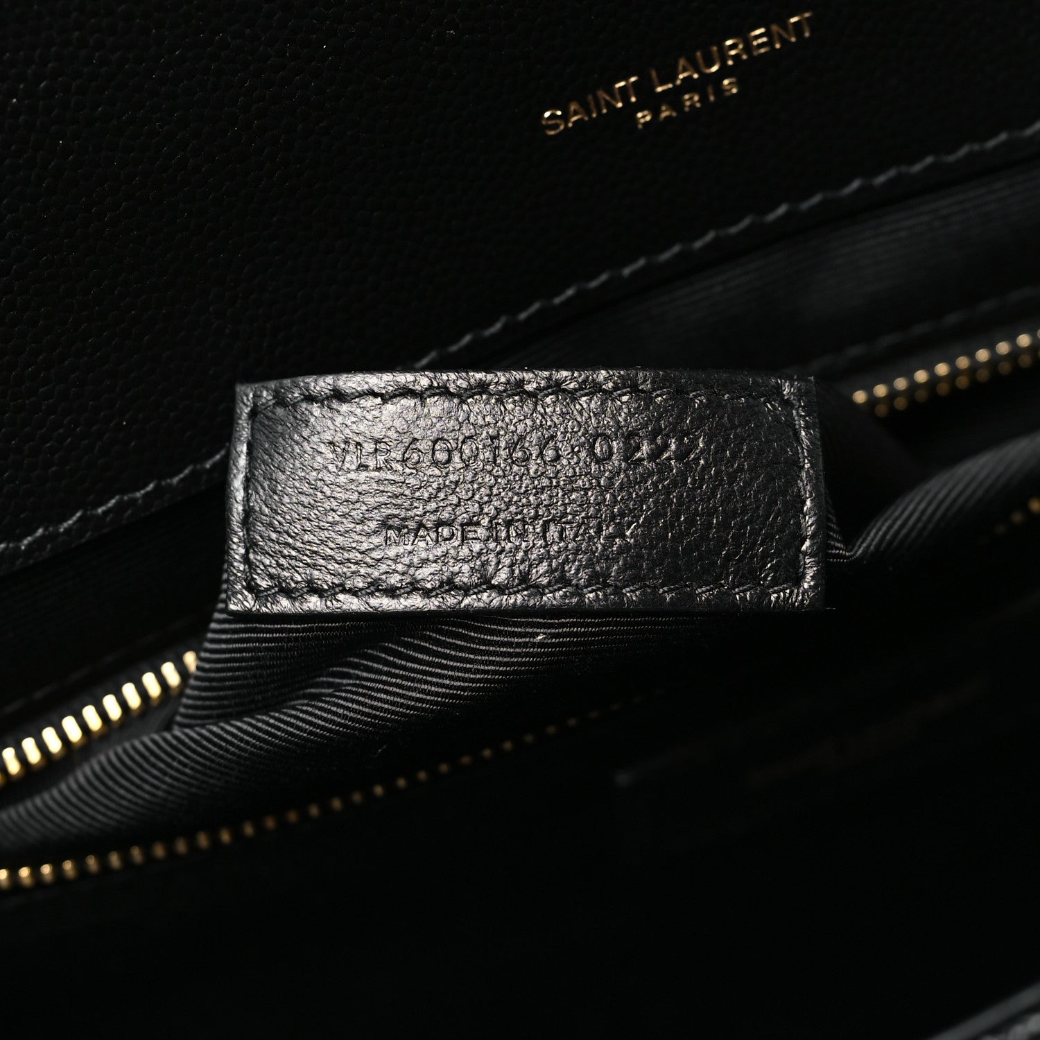 Saint Laurent Grain De Poudre Textured Mixed Matelasse Large Triquilt Monogram Satchel Black 7 of 10