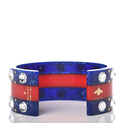 Gucci Crystal Web Cuff 18 Blue 3 of 5