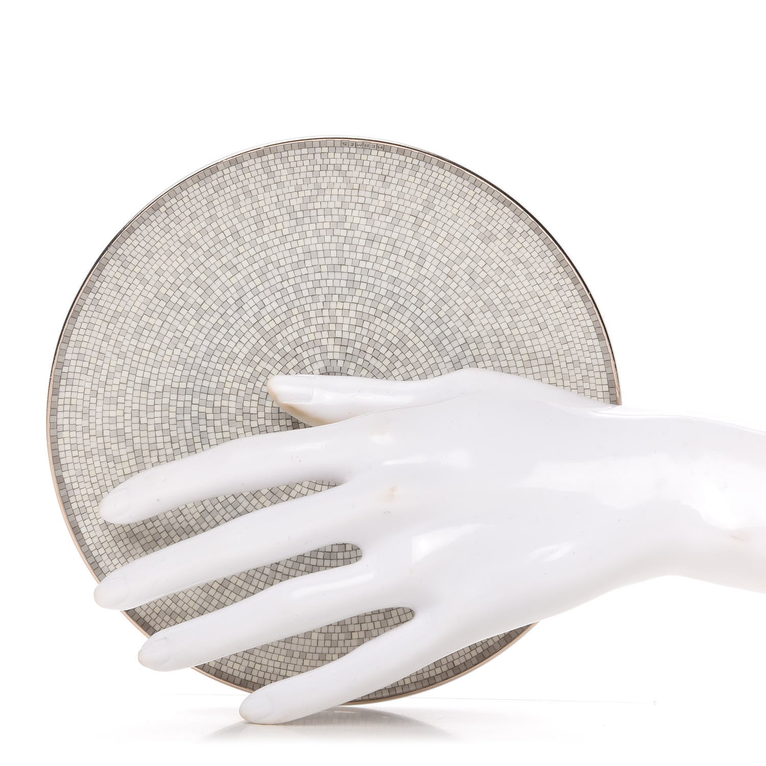 Hermes Porcelain Mosaique Au 24 Bread And Butter Plate Set of 2 3 of 6
