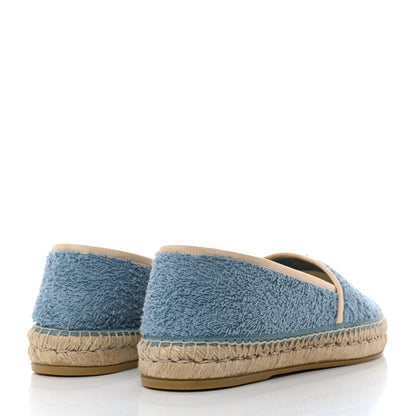 Gucci Terry Cloth Interlocking G Espadrilles 41.5 Sweet Blue Dusty White Beige 4 of 9