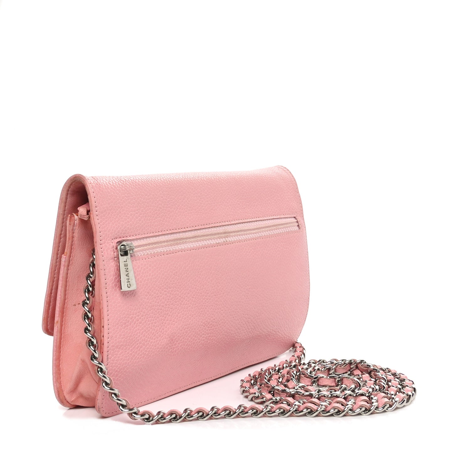 Caviar Timeless CC Wallet on Chain WOC Pink