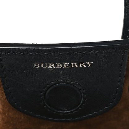 Burberry Smooth Calfskin Small Grommet Embossed Crest Bag Black 6 of 11