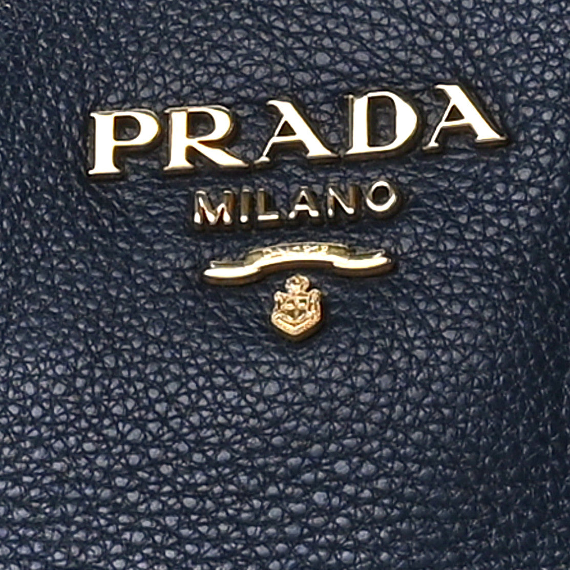 Vitello Phenix Top Handle Bag Baltico