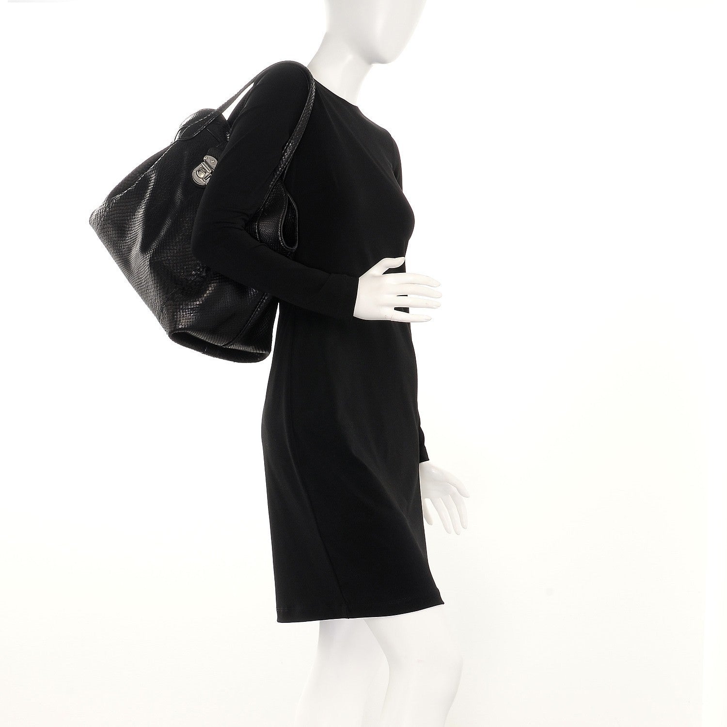Louis Vuitton Python Cirrus MM Black 2 of 8