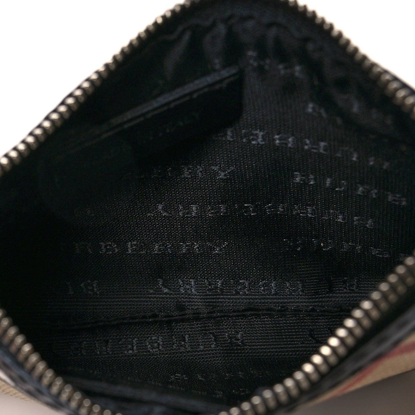 Nova Check Wristlet Pouch Black