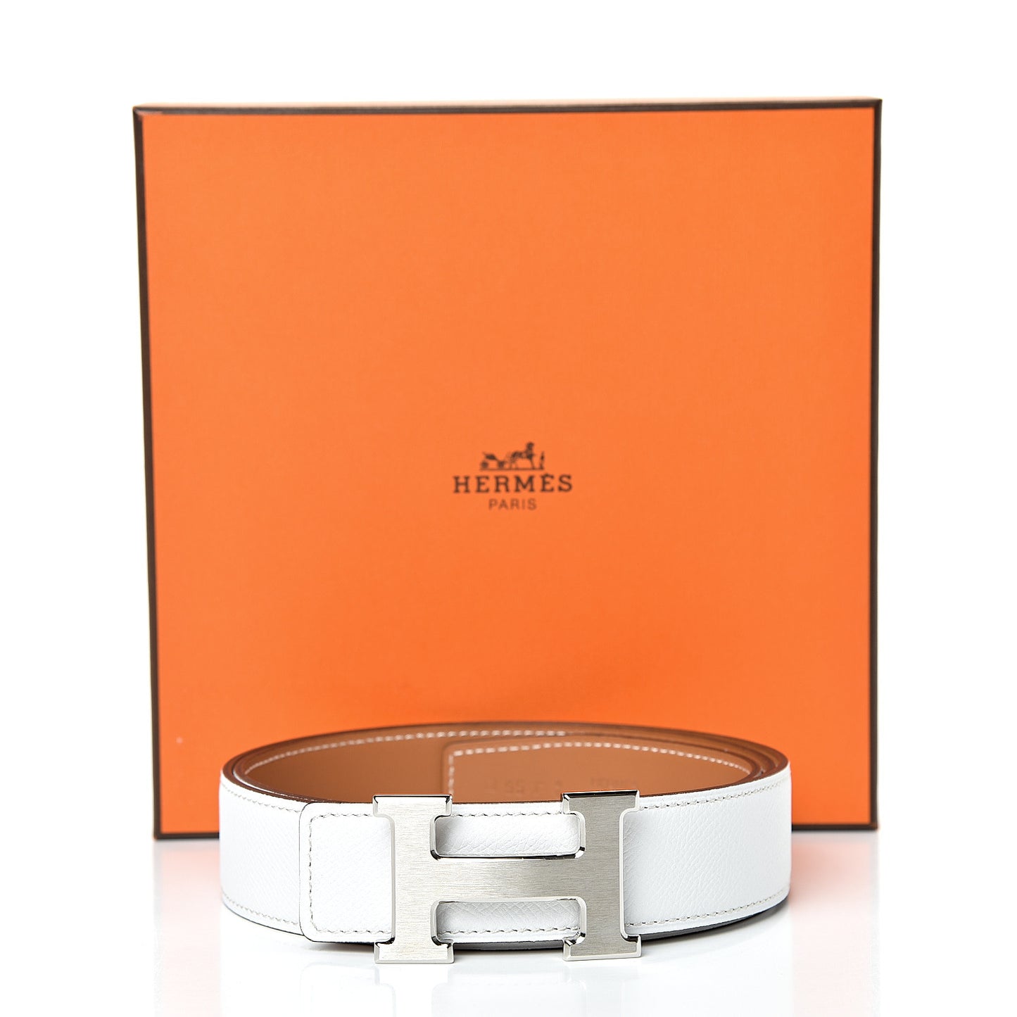 Epsom Chamonix 32mm H Belt 95 White Natural
