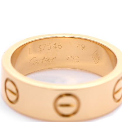 Cartier 18K Yellow Gold 5.5mm LOVE Ring 49 4.75 4 of 4