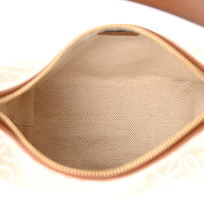 Loewe Jacquard Anagram Calfskin Small Cubi Bag Ecru Tan 5 of 10