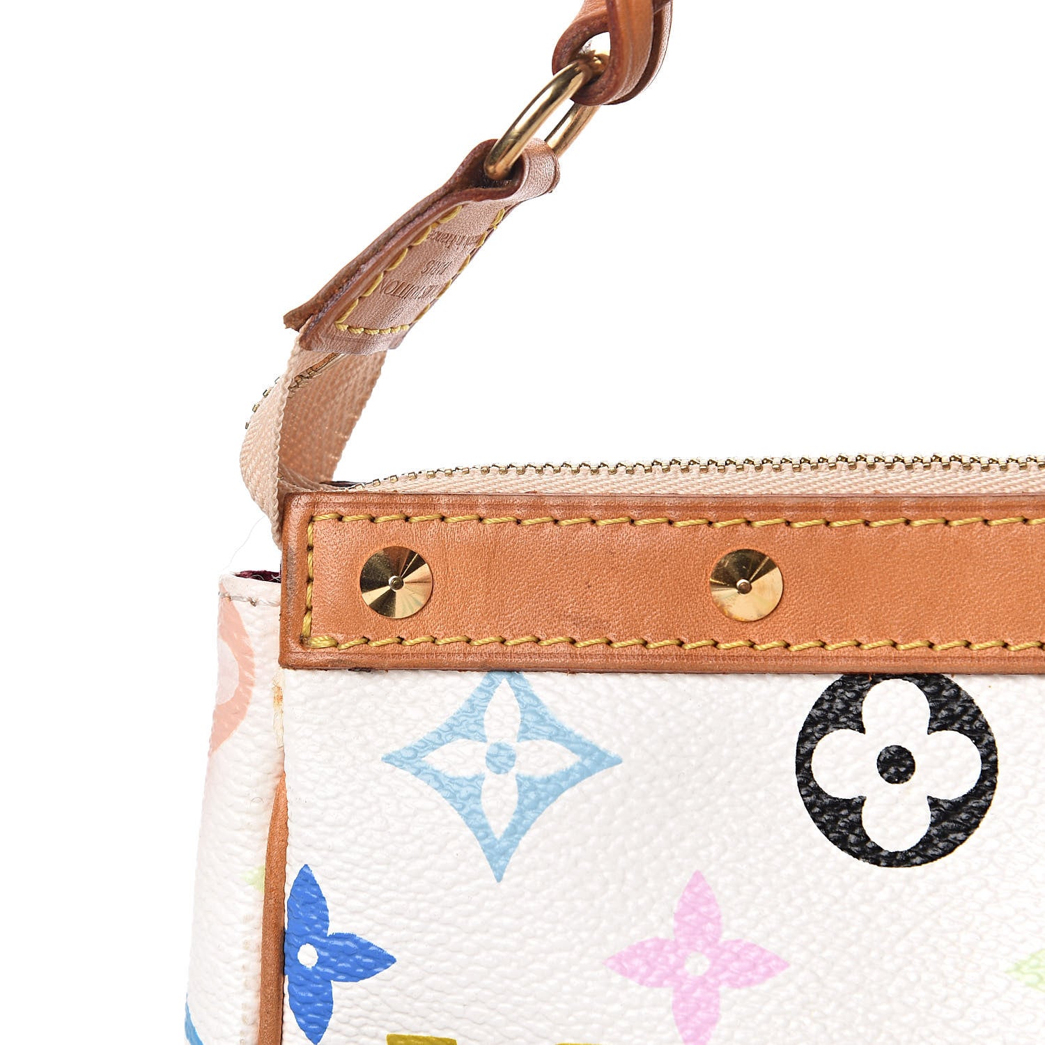 Louis Vuitton Monogram Multicolor Pochette Accessories White 12 of 13
