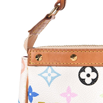 Louis Vuitton Monogram Multicolor Pochette Accessories White 12 of 13