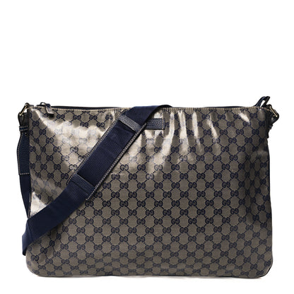 Gucci Crystal Monogram Messenger Bag Navy 1 of 10