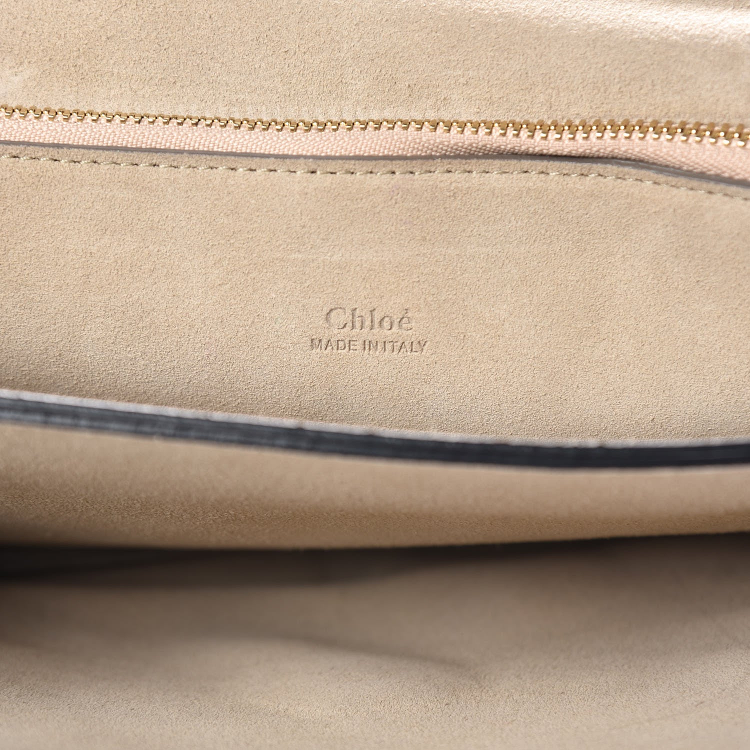 Chloe Suede Calfskin Medium Faye Shoulder Bag Carbon Grey 6 of 9