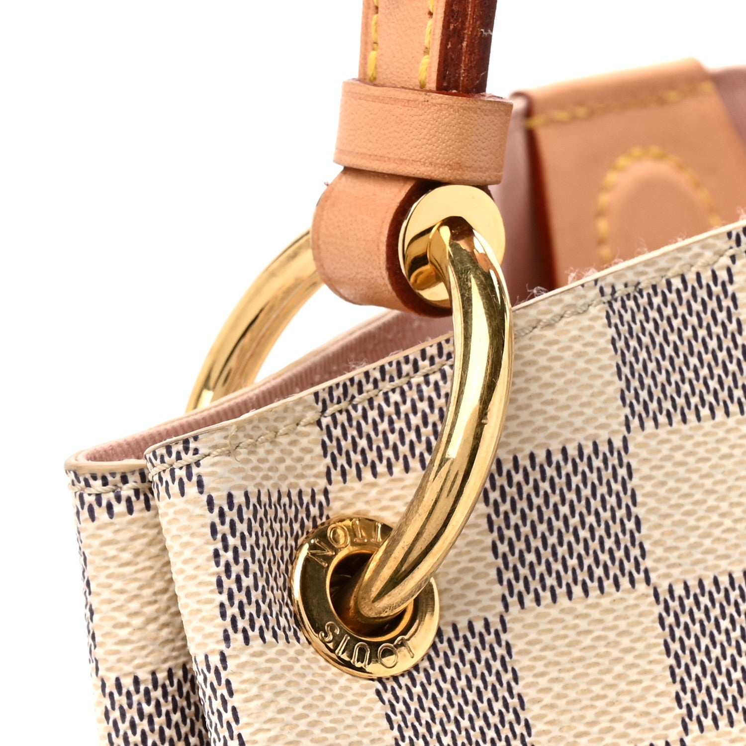 Louis Vuitton Damier Azur Graceful PM Rose Ballerine 15 of 15