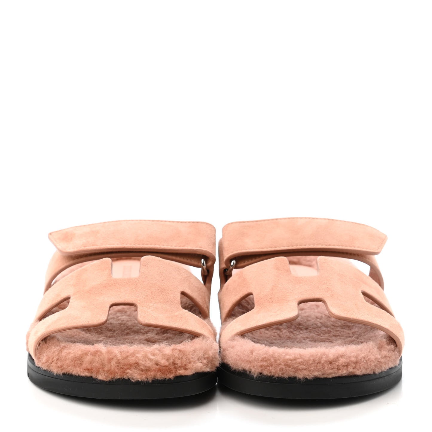 Suede Goatskin Woolskin Womens Chypre Sandals 37.5 Rose Aube