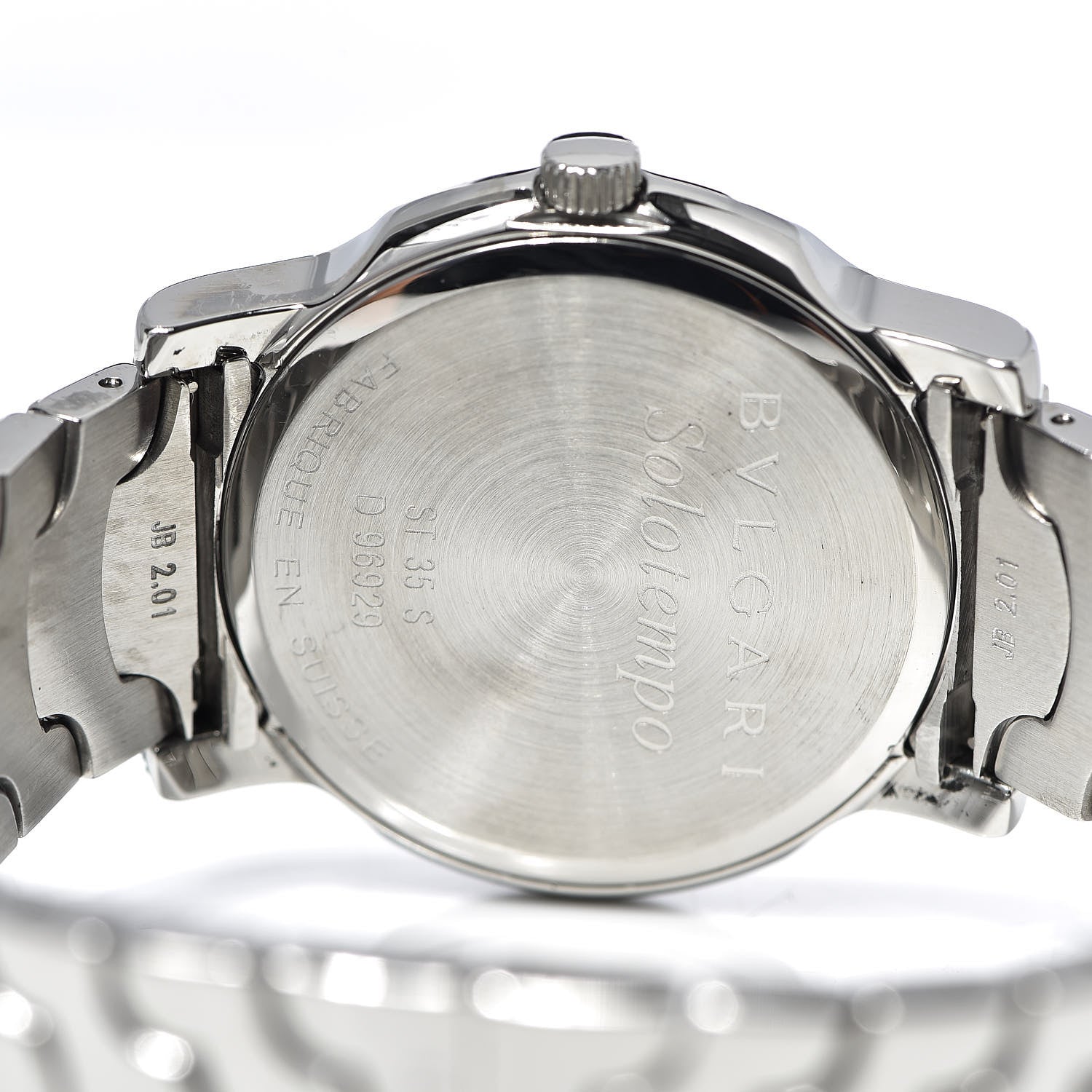 Bulgari Stainless Steel 35mm Solotempo Quartz Watch Black 5 of 6