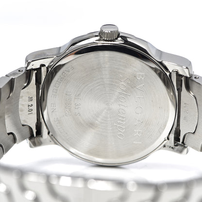 Bulgari Stainless Steel 35mm Solotempo Quartz Watch Black 5 of 6