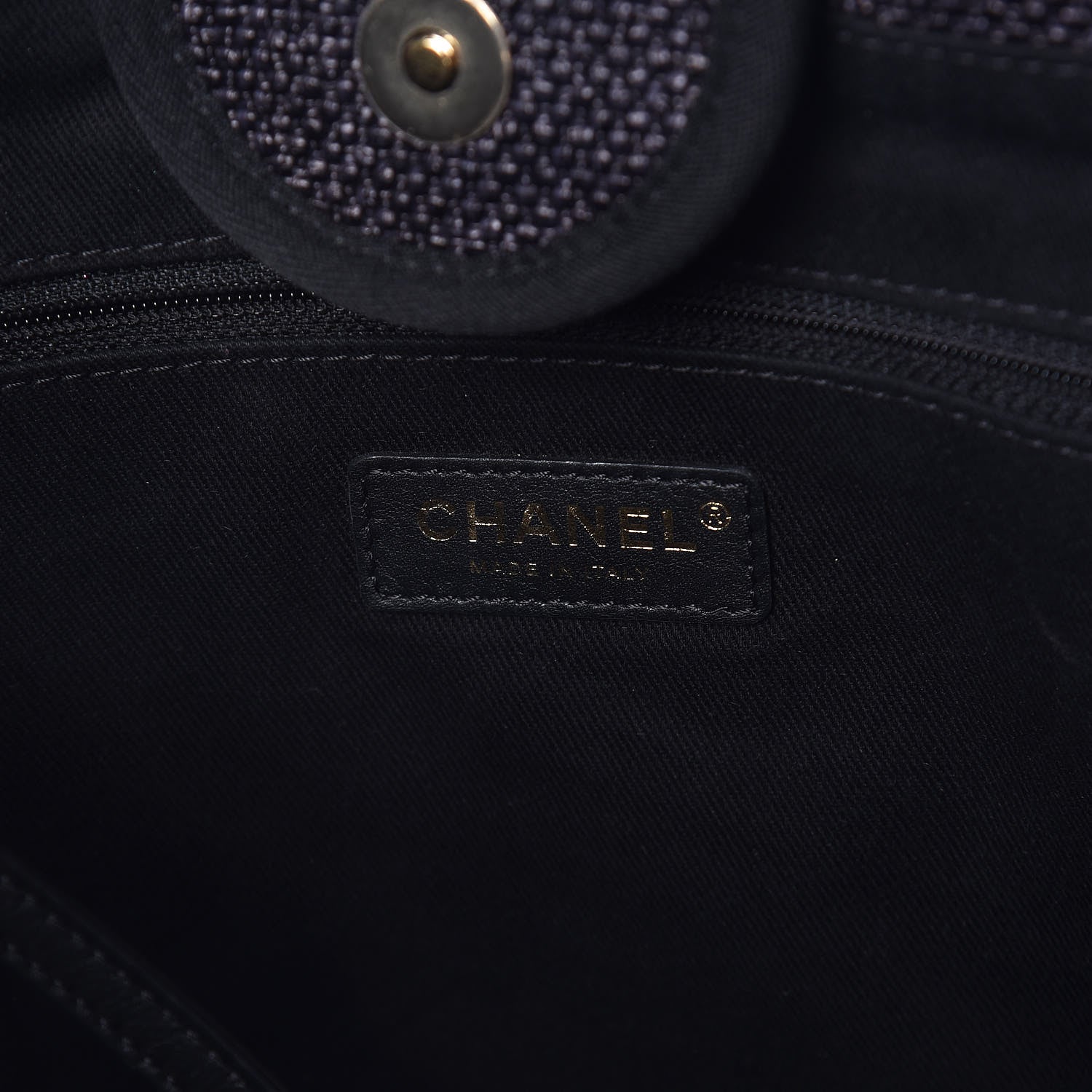Chanel Woven Straw Raffia Large Deauville Tote Black 6 of 11