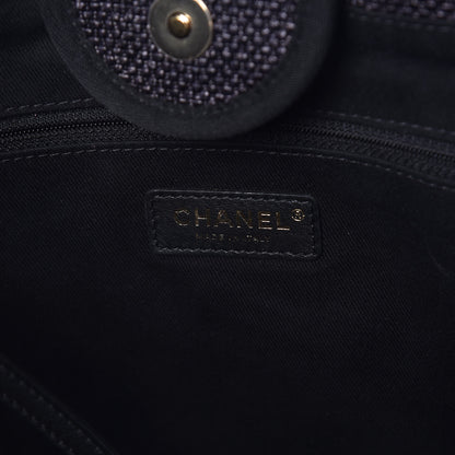 Chanel Woven Straw Raffia Large Deauville Tote Black 6 of 11