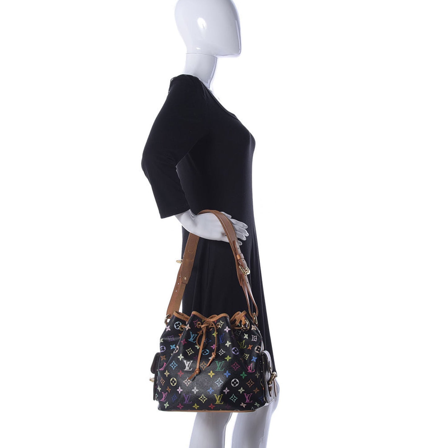 Monogram Multicolor Petit Noe Black