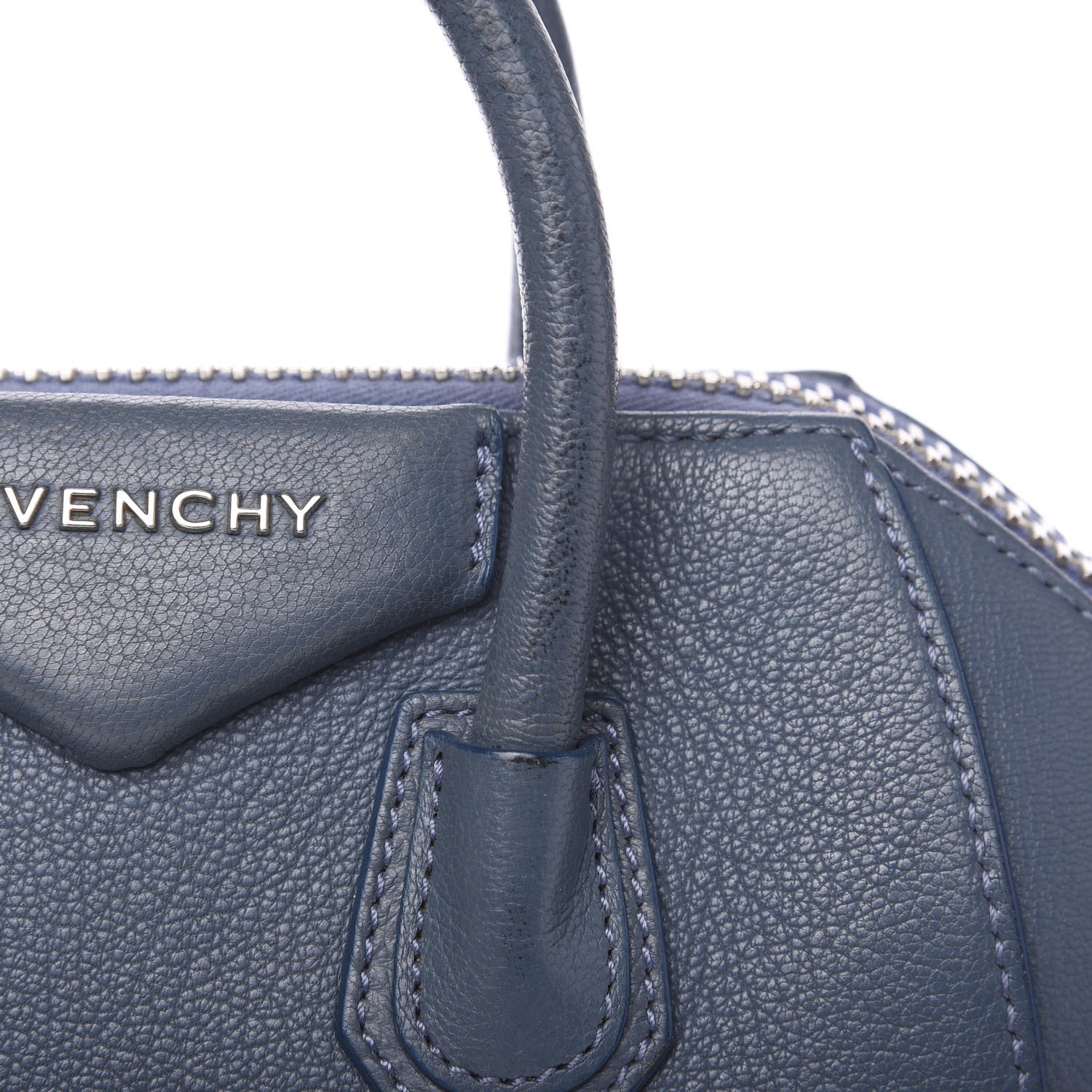 Givenchy Sugar Goatskin Mini Antigona Mineral Blue 6 of 13