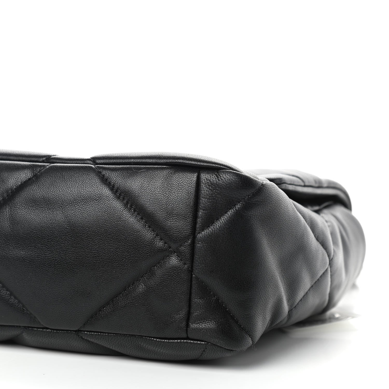 Chanel Goatskin Quilted Large Chanel 19 Flap Black 9 of 11