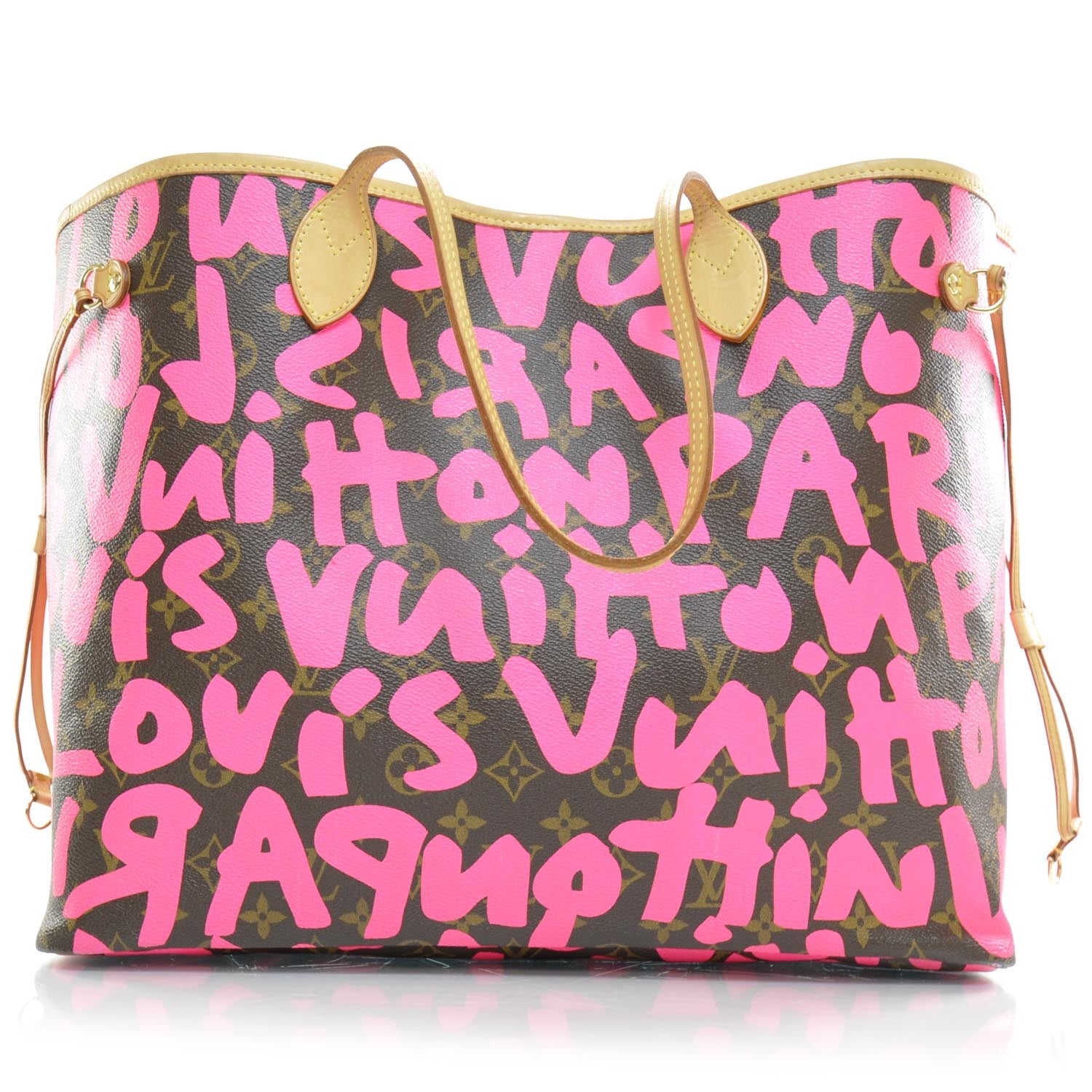Louis Vuitton Monogram Graffiti Neverfull GM Fuchsia 1 of 8
