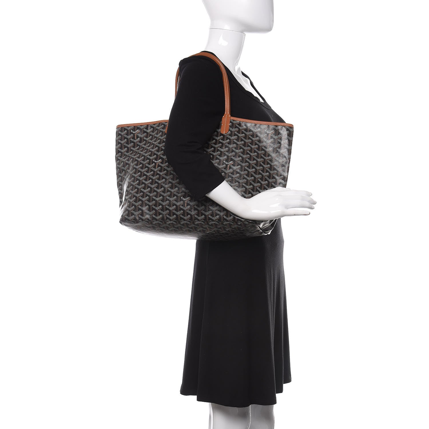 Goyard Goyardine Saint Louis PM Black Gold 2 of 8