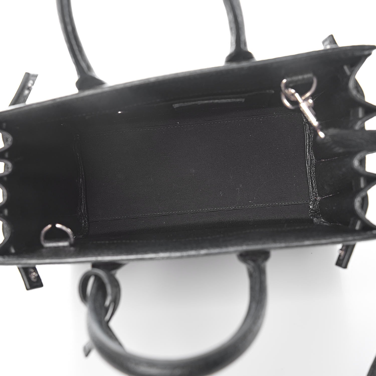 Saint Laurent Grained Calfskin Nano Sac De Jour Black 5 of 12