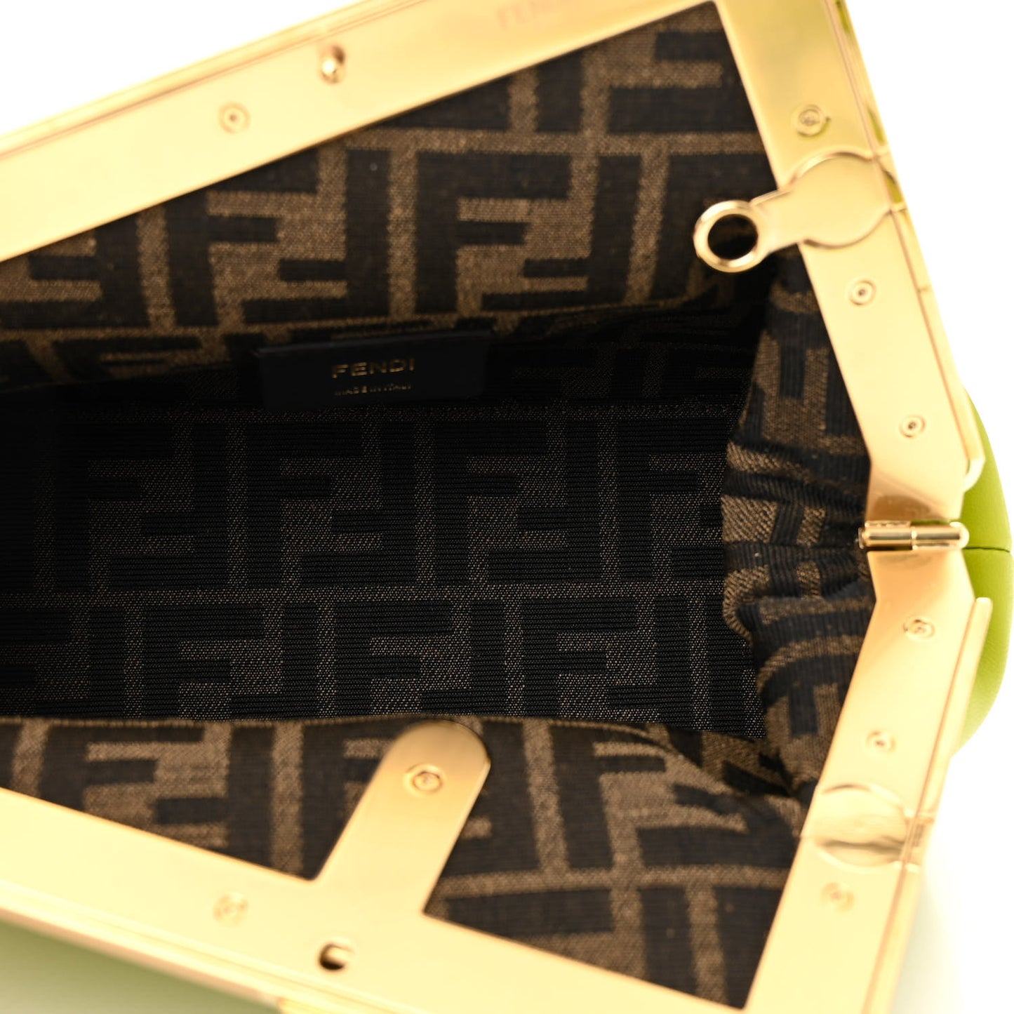 Shiny Nappa Small Fendi First Wasabi