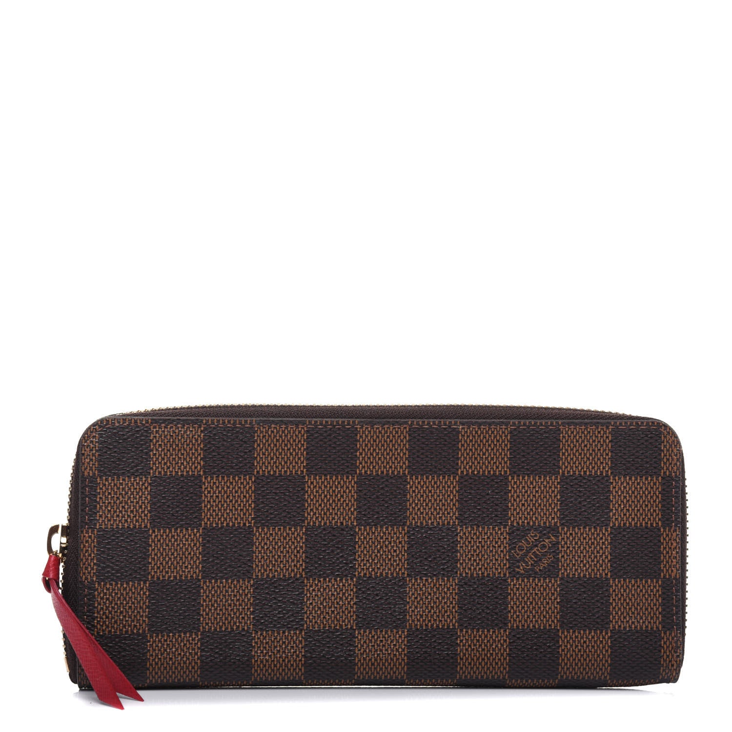 Louis Vuitton Damier Ebene Clemence Wallet Cherry 1 of 8