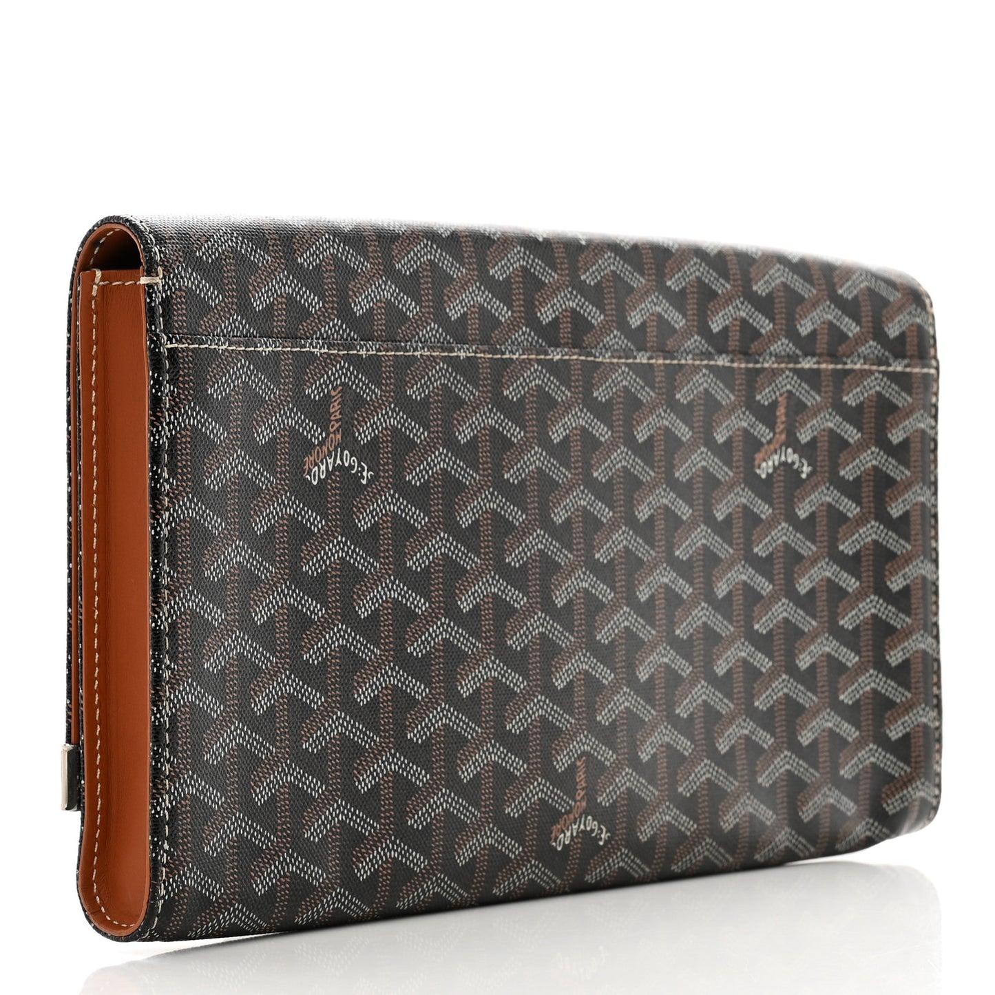 Goyardine Monte Carlo Bois Clutch Black