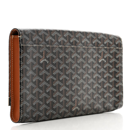 Goyard Goyardine Monte Carlo Bois Clutch Black 3 of 7