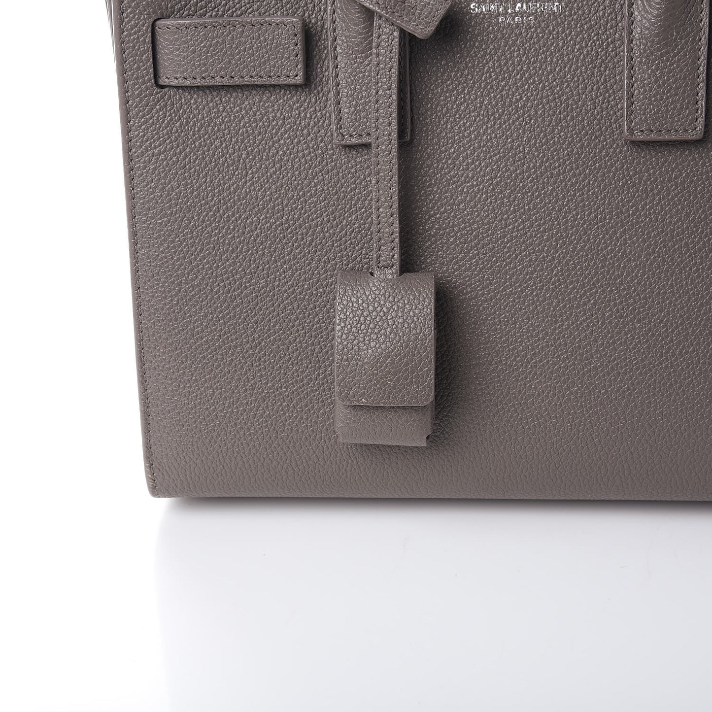 Grained Calfskin Nano Sac De Jour Fog