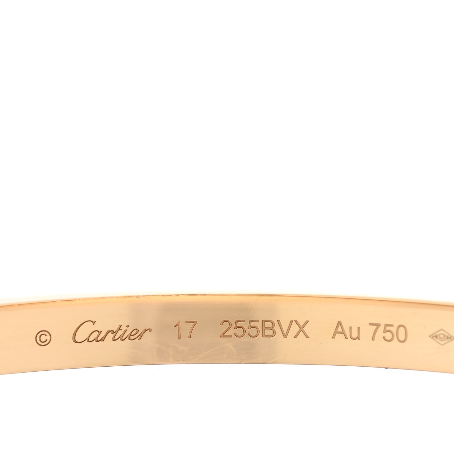 18K Yellow Gold Medium LOVE Bracelet 17
