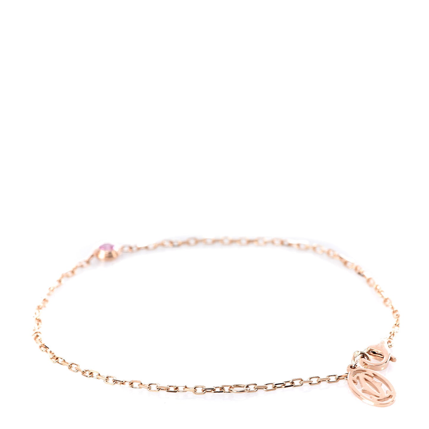 18K Pink Gold Pink Sapphire D'Amour Bracelet