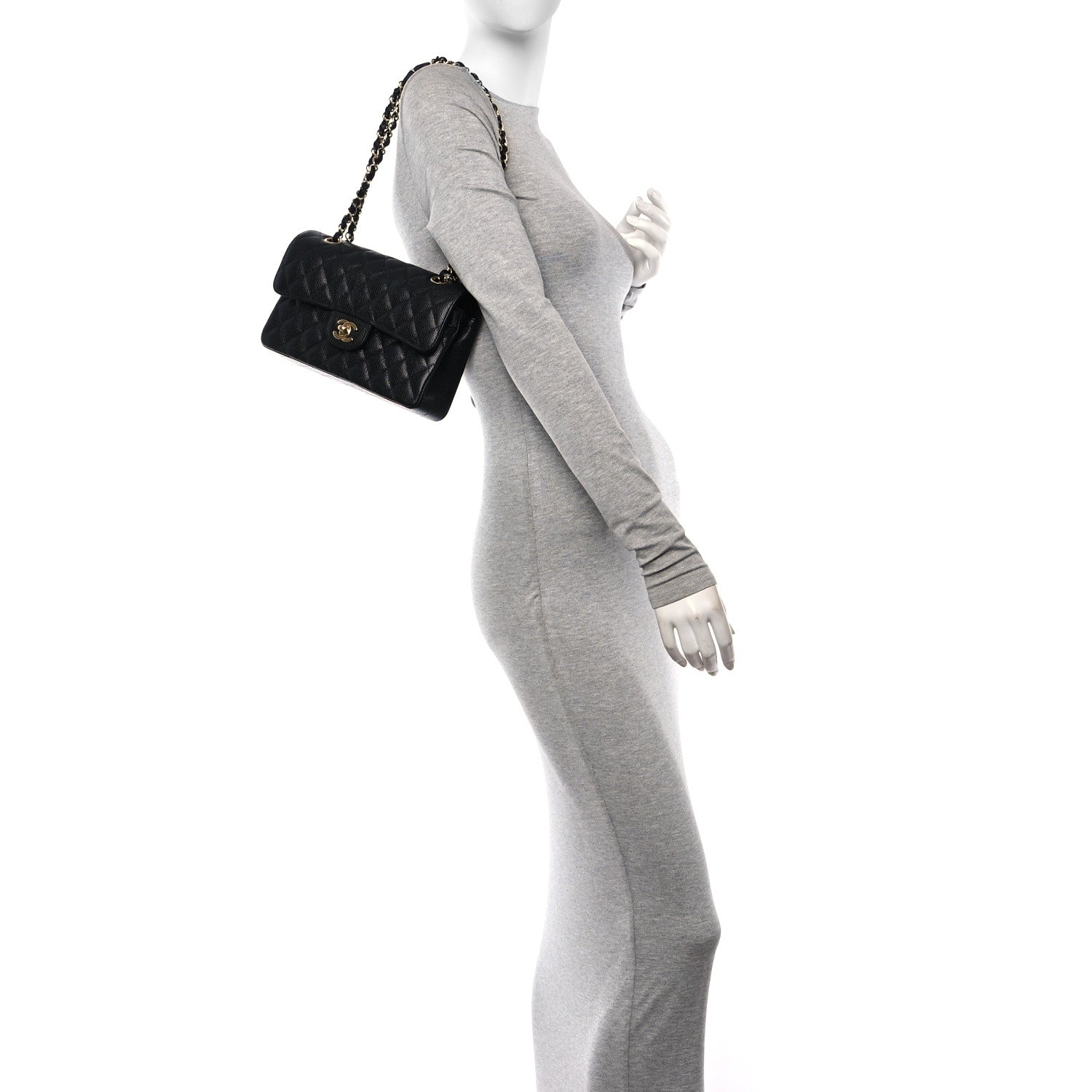 Chanel Caviar Quilted Small Double Flap Black 2 of 12