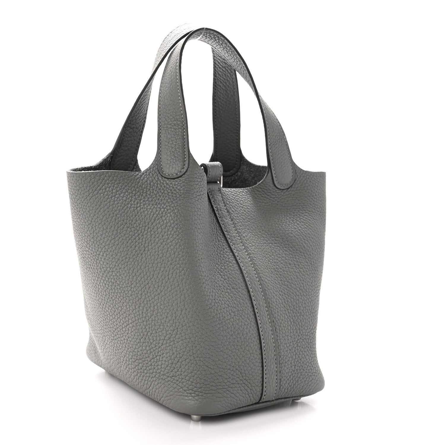 Hermes Taurillon Clemence Picotin Lock 18 PM Gris Meyer 3 of 13