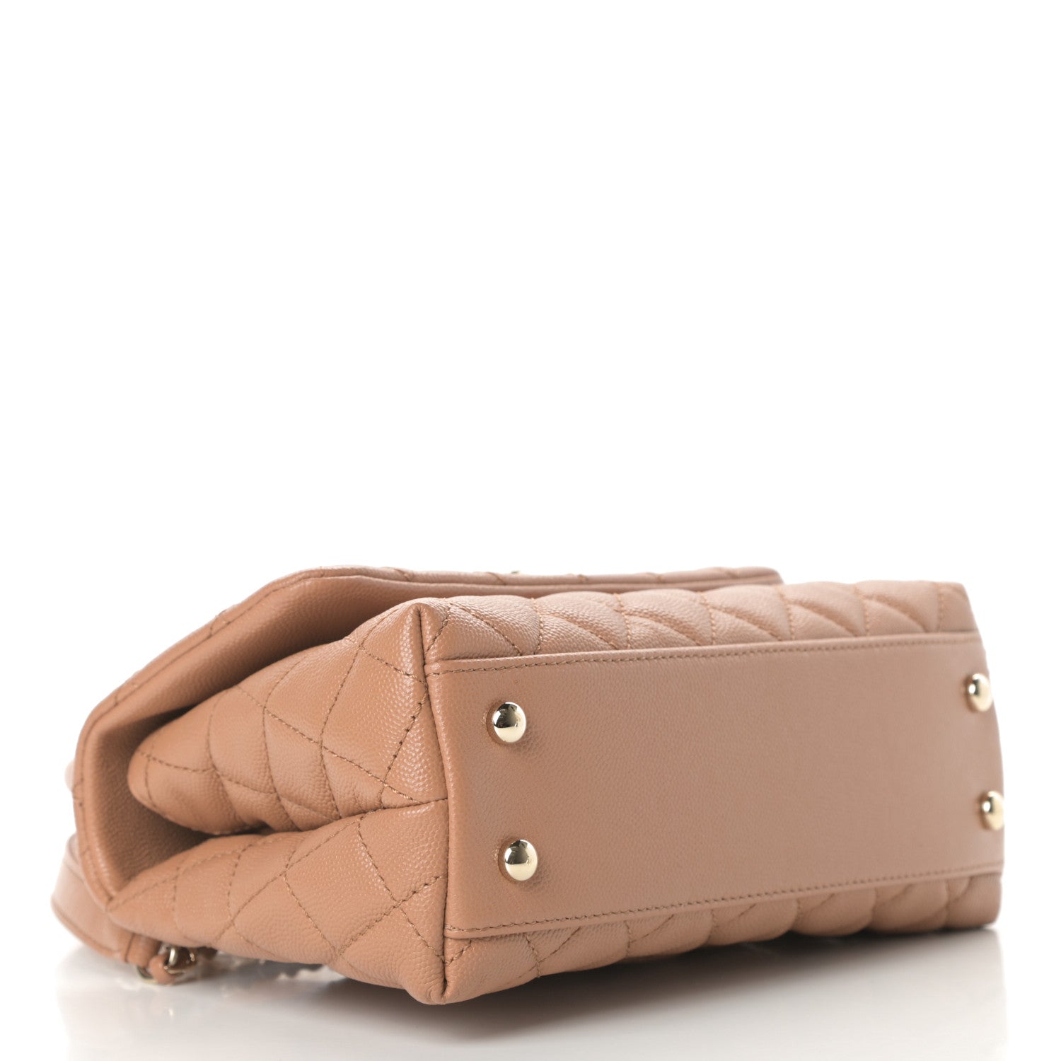 Chanel Caviar Quilted Mini Coco Handle Flap Brown 4 of 11