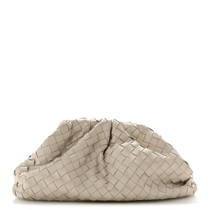 Bottega Veneta Nappa Maxi Intrecciato The Pouch Oversized Clutch Plaster 1 of 13