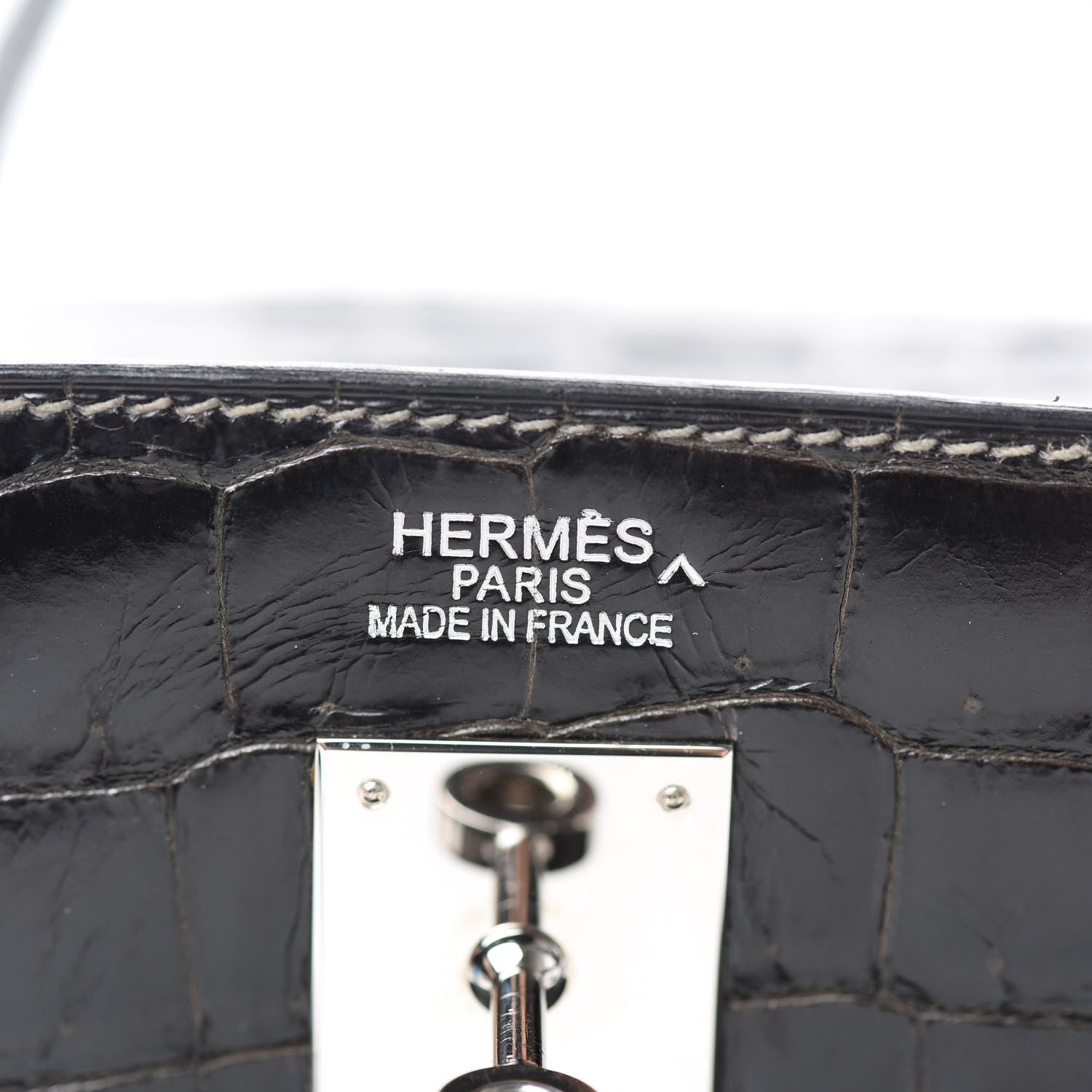 Hermes Shiny Porosus Crocodile Birkin 40 Graphite 20 of 45