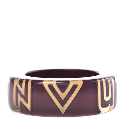 Louis Vuitton Resin Logo Large Bracelet Violine 1 of 3
