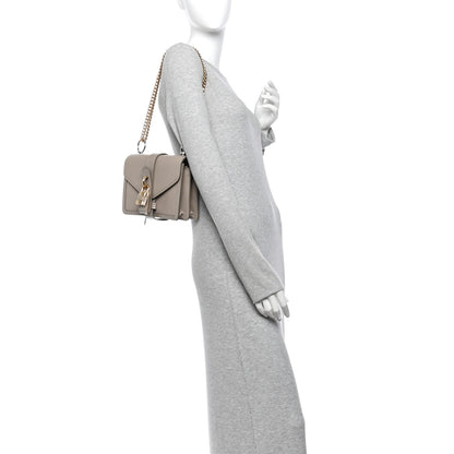 Chloe Shiny Goatskin Calfskin Aby Chain Shoulder Bag Motty Grey 2 of 9