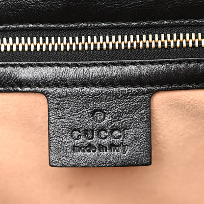Gucci Monogram Matelasse Diagonal Small GG Marmont Shoulder Bag Beige Black 6 of 9