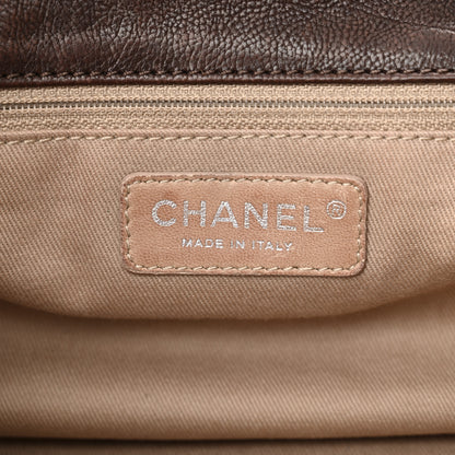 Chanel Calfskin Diamond Stitch Accordion Flap Brown 6 of 17