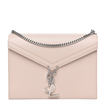 Saint Laurent Grain De Poudre Monogram Cassandra Clasp Bag Marble Pink 1 of 10