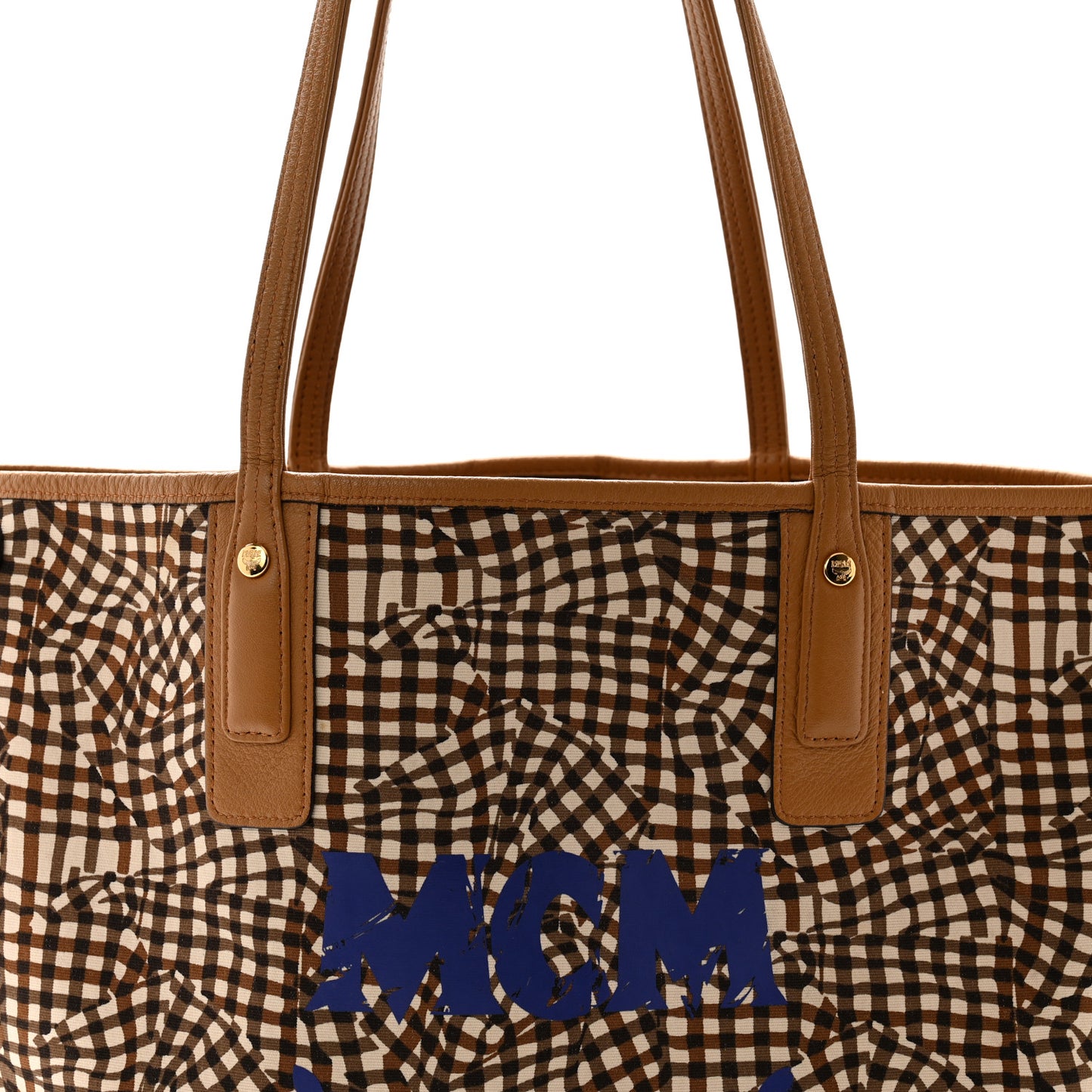 Visetos Medium Liz Reversible Shopper Tote Cognac