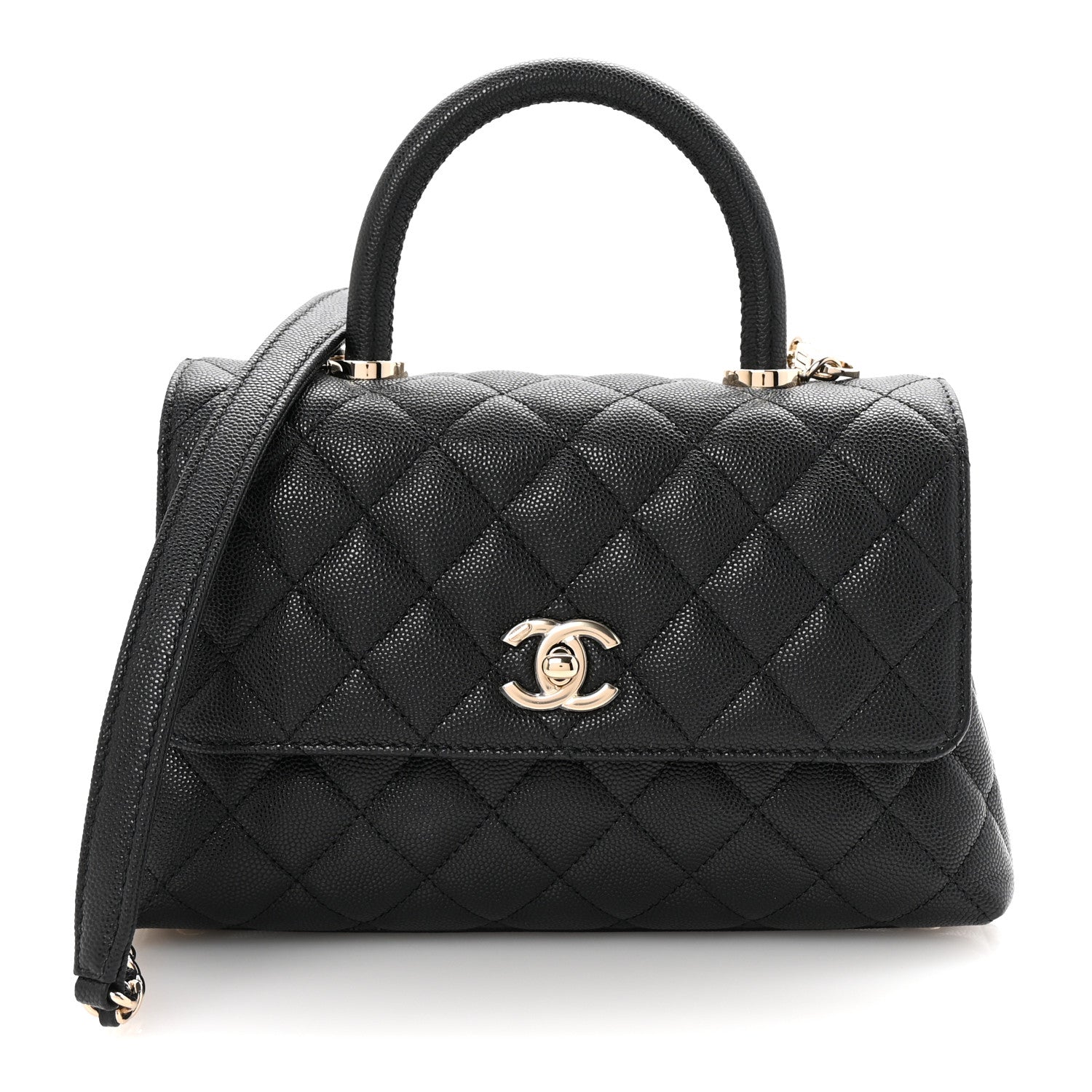 Chanel Caviar Quilted Mini Coco Handle Flap Black 1 of 10