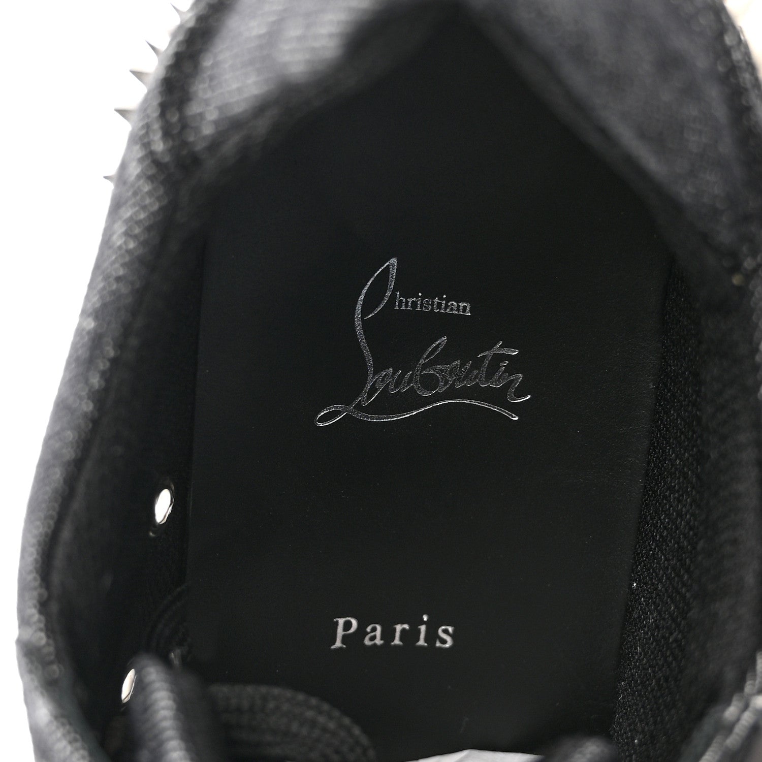 Christian Louboutin Denim Mens Seavaste 2 Orlato Flat Sneakers 42.5 Black 8 of 10