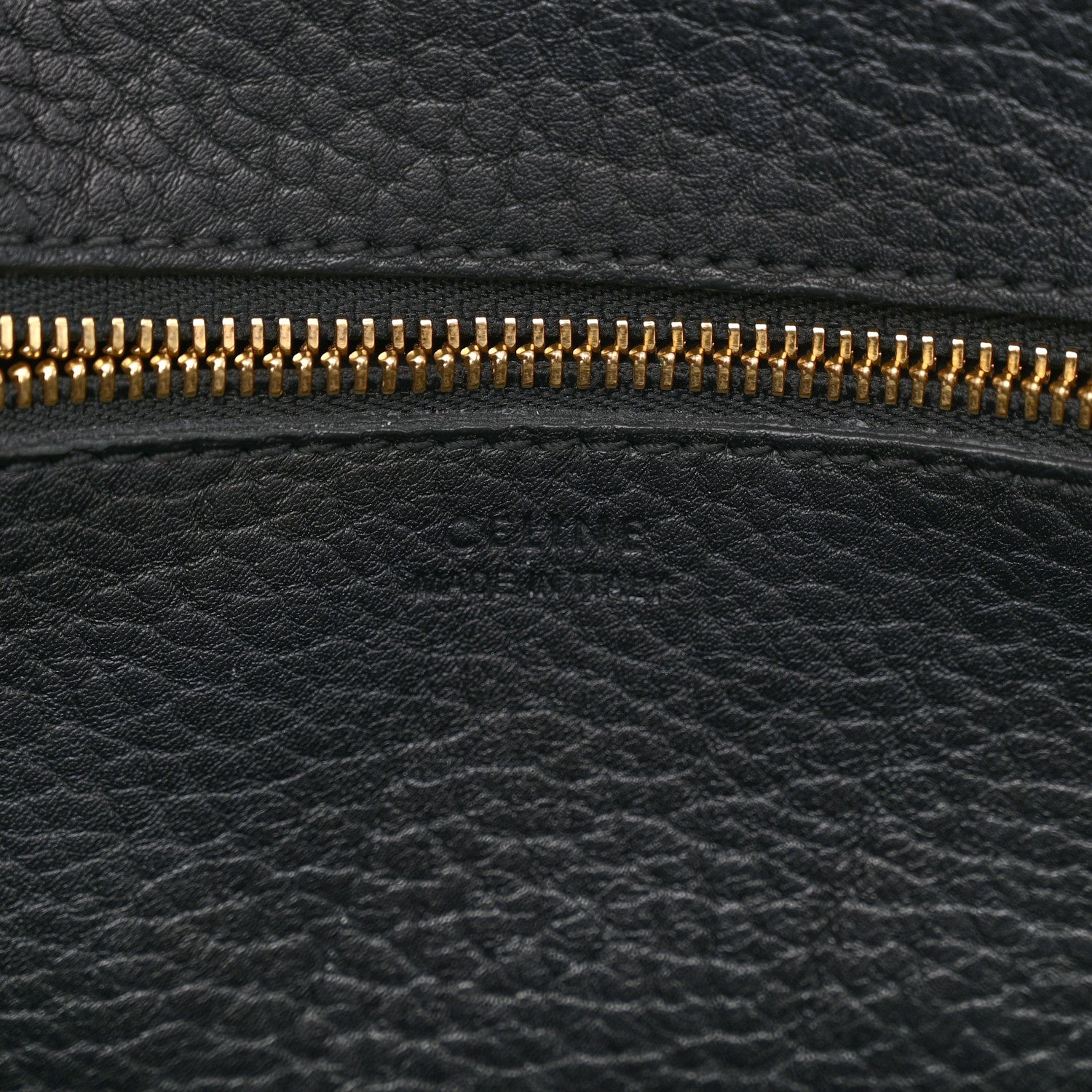 Celine Crisped Calfskin Mini Tie Knot Tote Black 6 of 13