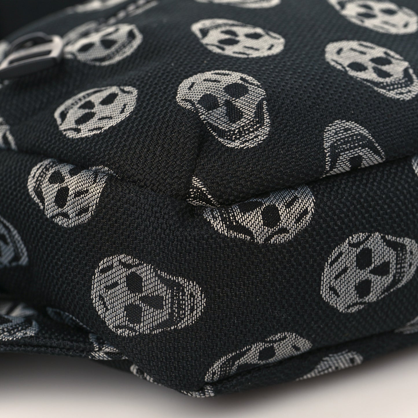 Jacquard Skull Belt Bag Black White